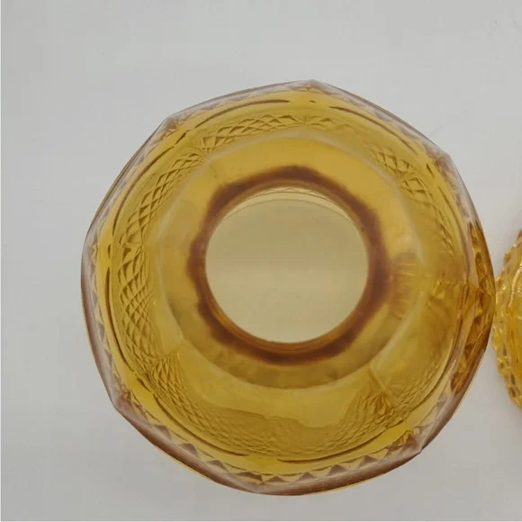 Viking Glass Amber Diamond Point Fairy Light - Picture 9 of 10